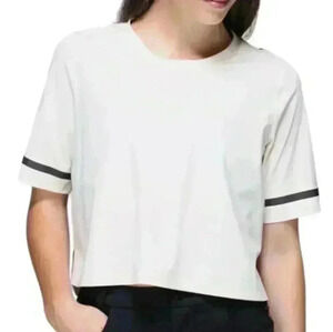 Lululemon Get It On Top Angel Wing / Small Steep Stripe Black 6/2014 Women's  8